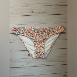 Hollister Floral Bikini bottoms size small excellent condition